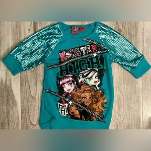 ✨Girls Monster High Sequin Awesome Graphic Sweatshirt Top✨